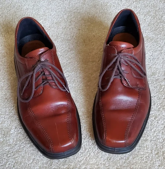 Ecco | Shoes | Ecco Mens Brown Lace Up Loafers Size 43 Euro  display picture 1